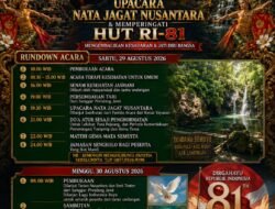 Peringati HUT RI ke-81, Upacara Nata Jagat Nusantara Digelar di Sendang Sreto Lamongan