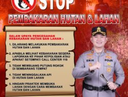 Polres Magetan Tingkatkan Mitigasi Karhutla di Musim Kemarau, Larang Warga Membakar Lahan