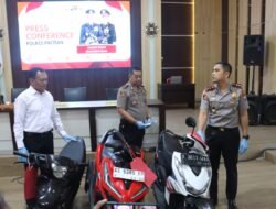 Polres Pacitan Amankan Tersangka Pencuri Emas Senilai Rp.350 Juta Milik Lansia